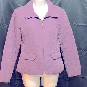 Quilted purple jacket